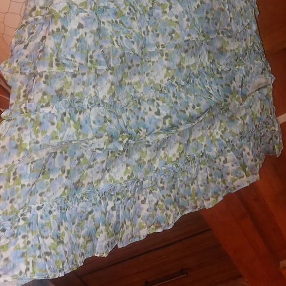 Rachel Parcell Halter Ruffle Micro Floral Mini Dress - Picture 7 of 12